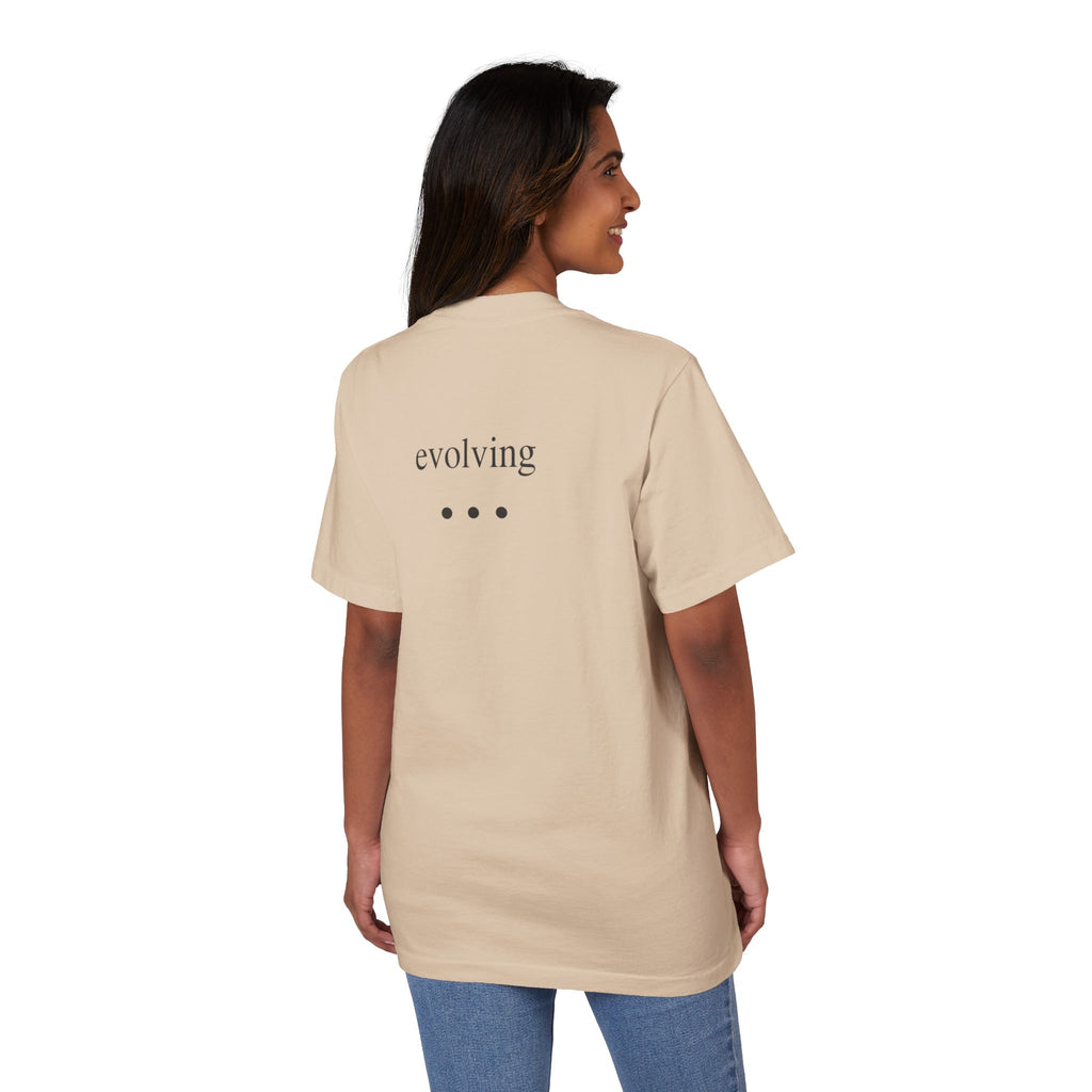 Still Becoming / Evolving Graphic T‑Shirt — Minimal Inspirational Tee