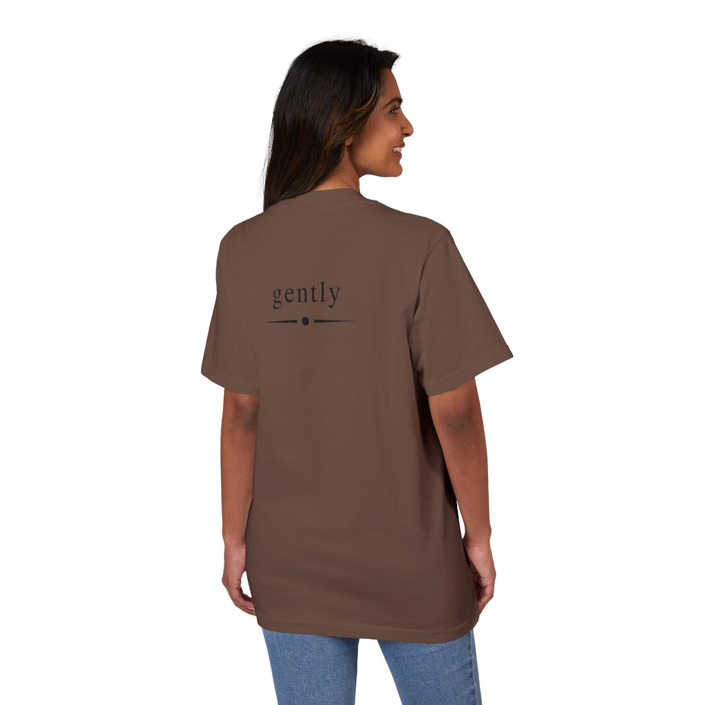 Inspirational Tee — "I Let It Pass" / "Gently" Minimalist Relaxation T-Shirt