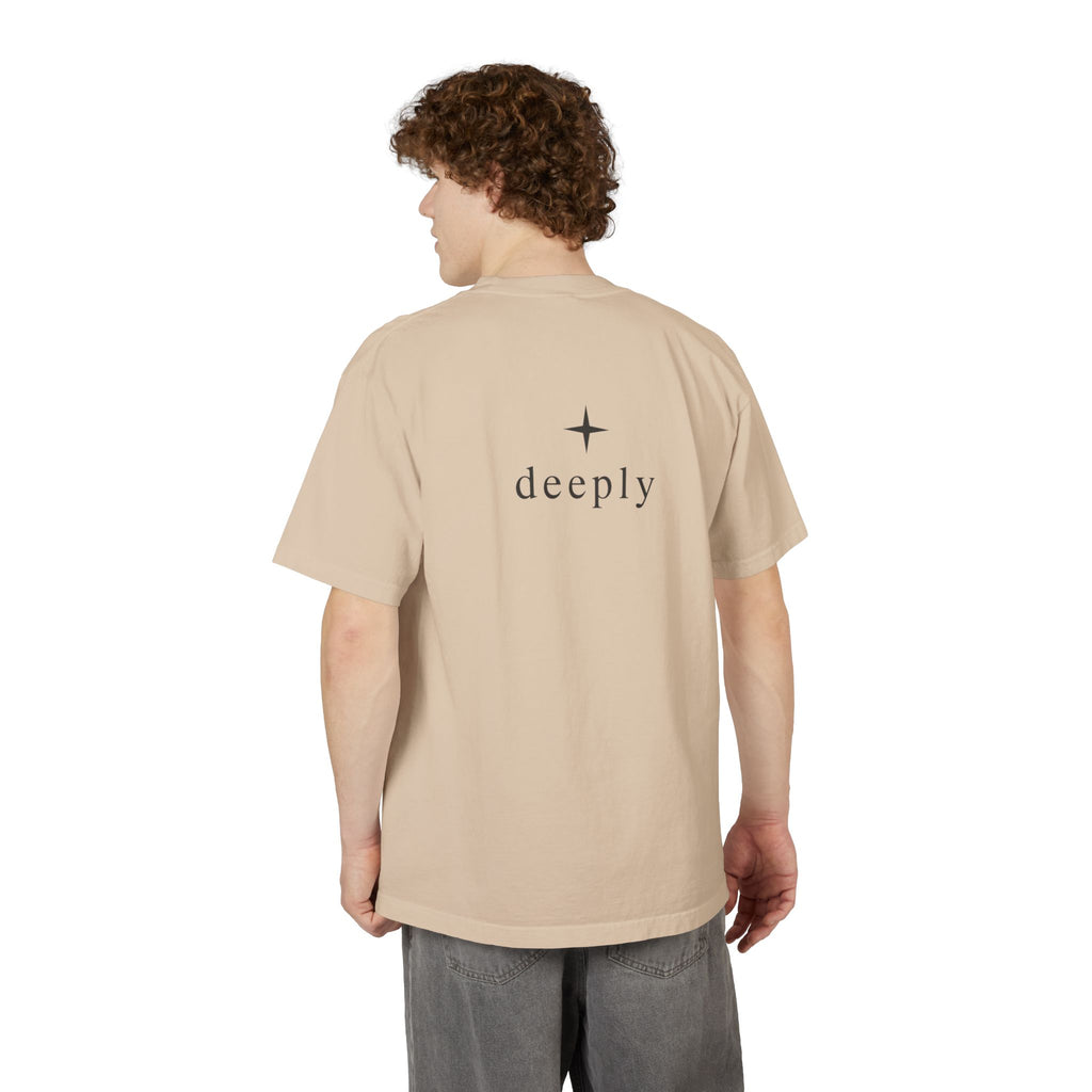"i felt that" Minimalist T-Shirt — "deeply" Inspirational Graphic Tee