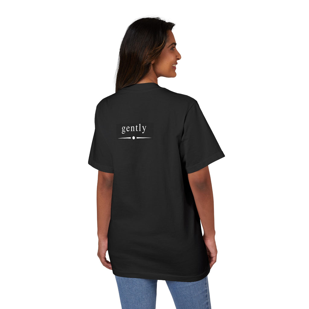 Inspirational Tee — "I Let It Pass" / "Gently" Minimalist Relaxation T-Shirt