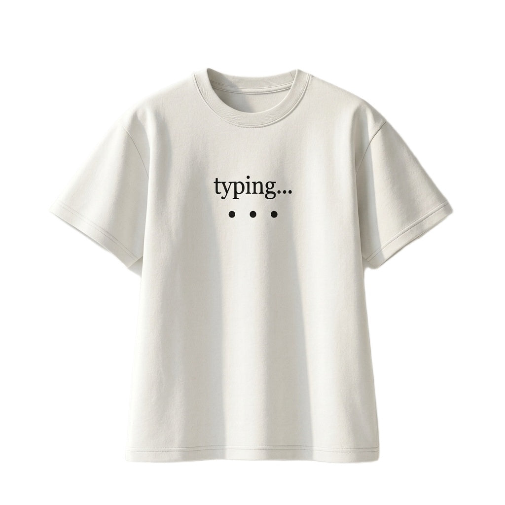 TYPING... NEVER MIND TEE