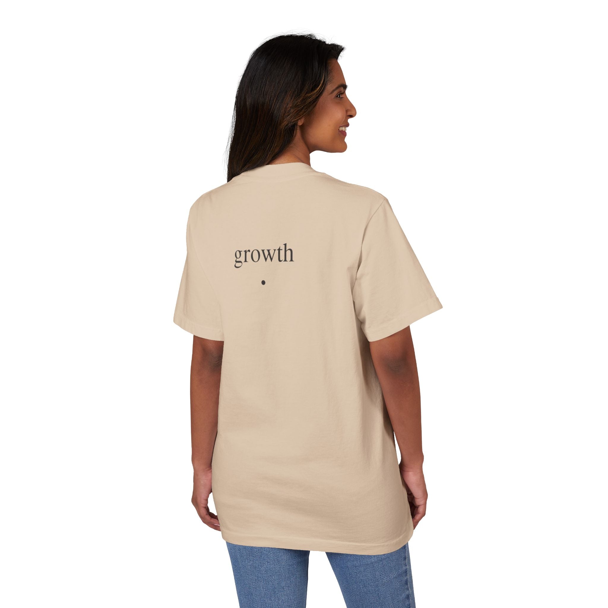 T-Shirt — Minimal "i almosttt replied / growth" Graphic Tee