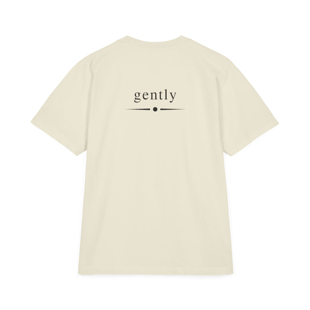 Inspirational Tee — "I Let It Pass" / "Gently" Minimalist Relaxation T-Shirt