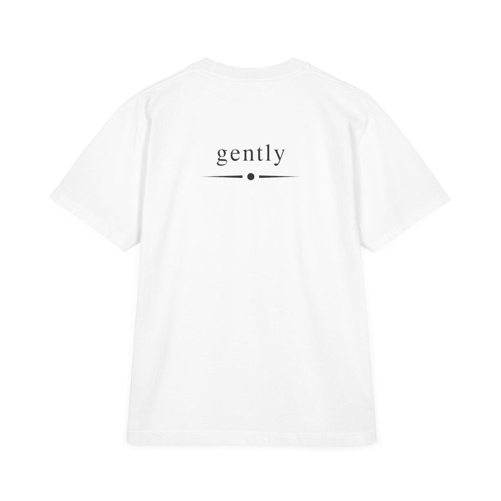 Inspirational Tee — "I Let It Pass" / "Gently" Minimalist Relaxation T-Shirt