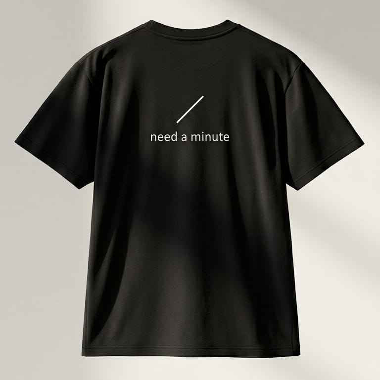 LOW BATTERY, NEED A MINUTE TEE