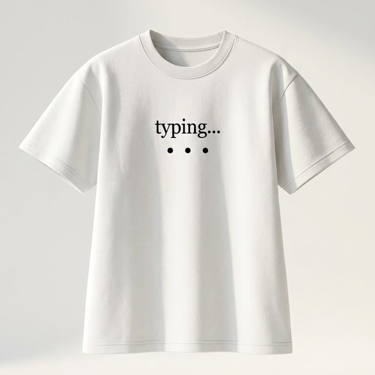 TYPING... NEVER MIND TEE
