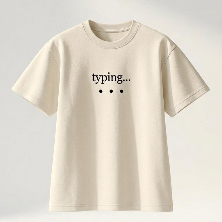TYPING... NEVER MIND TEE
